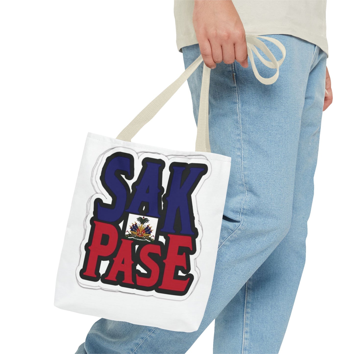 ‘Sak Pase’ Haiti Pride Tote Bag - Stylish & Functional for Daily Use