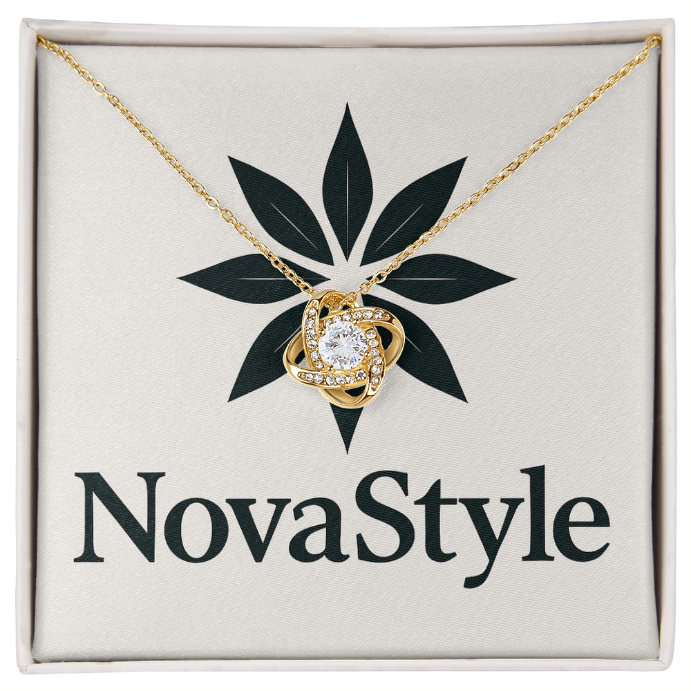 Love Knot Necklace (Yellow & White Gold Variants)