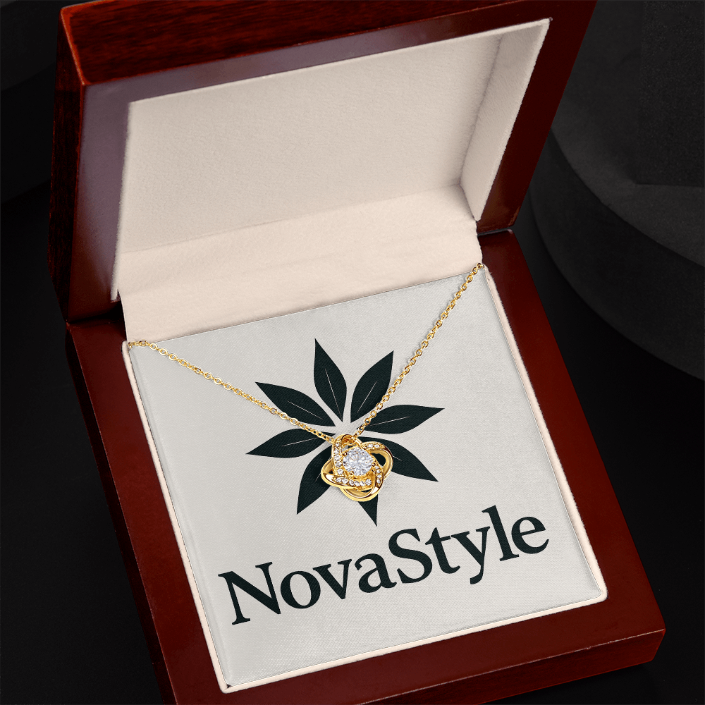 Love Knot Necklace (Yellow & White Gold Variants)