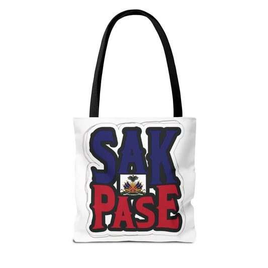 ‘Sak Pase’ Haiti Pride Tote Bag - Stylish & Functional for Daily Use