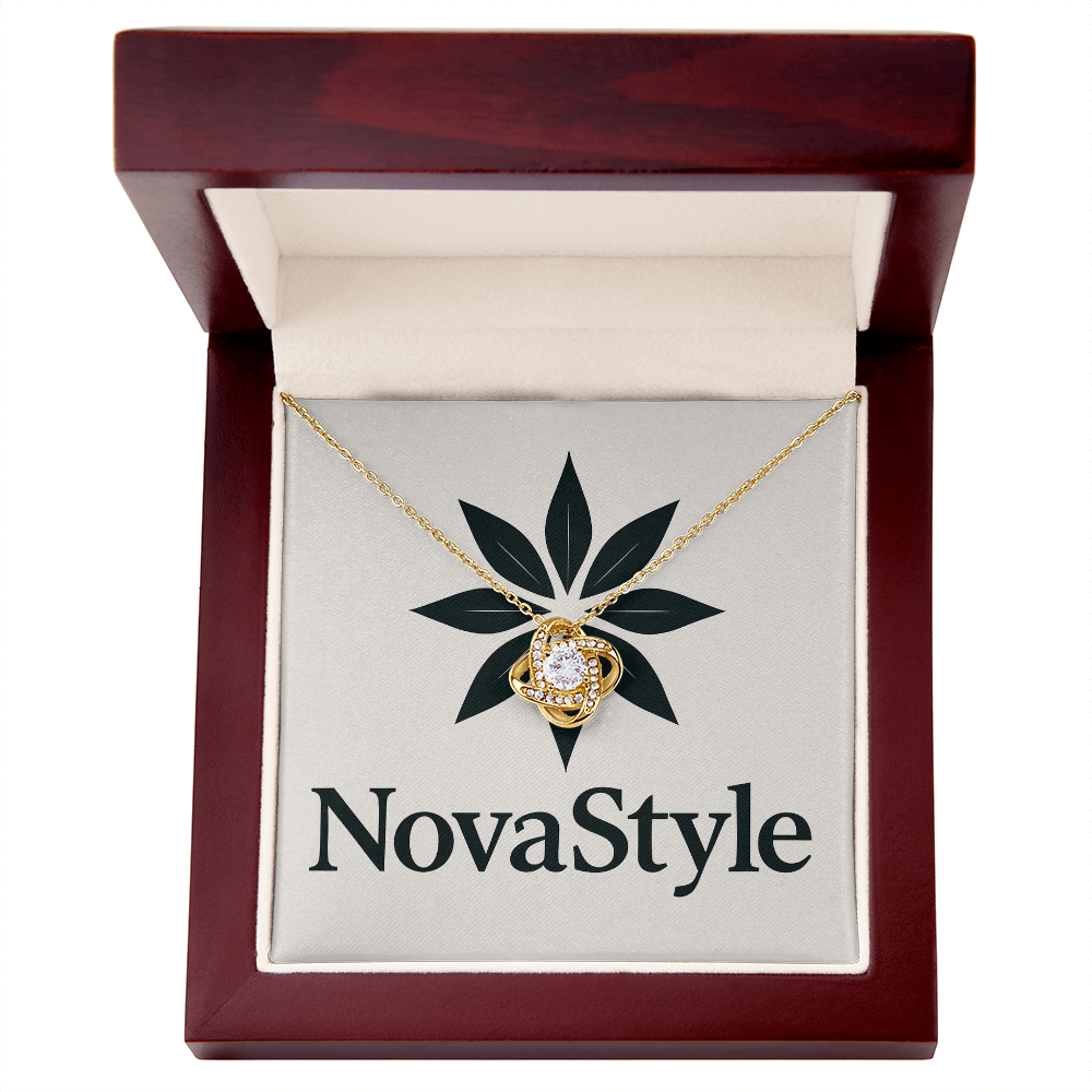 Love Knot Necklace (Yellow & White Gold Variants)